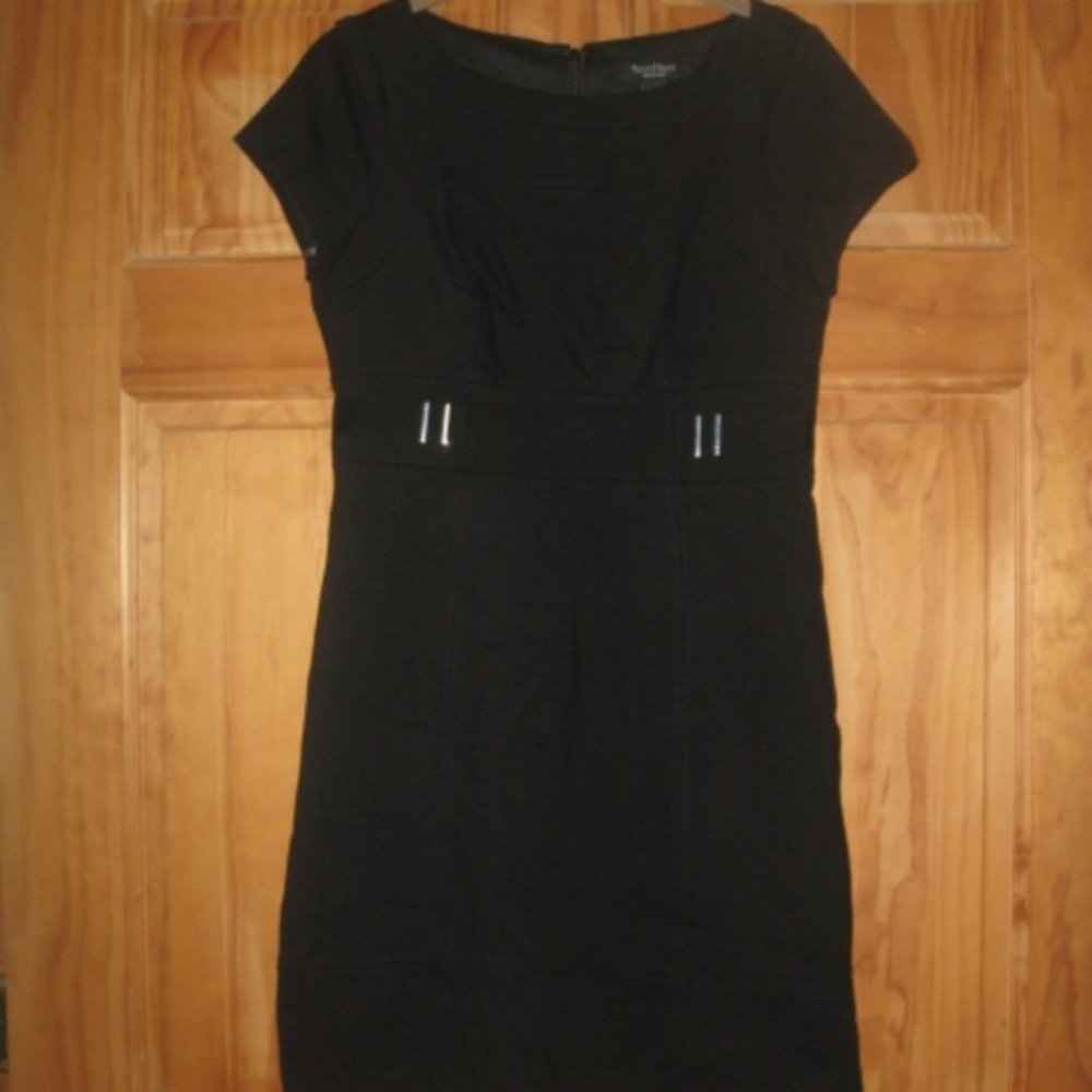 White House Black Market Black Cap Sleeve Dress